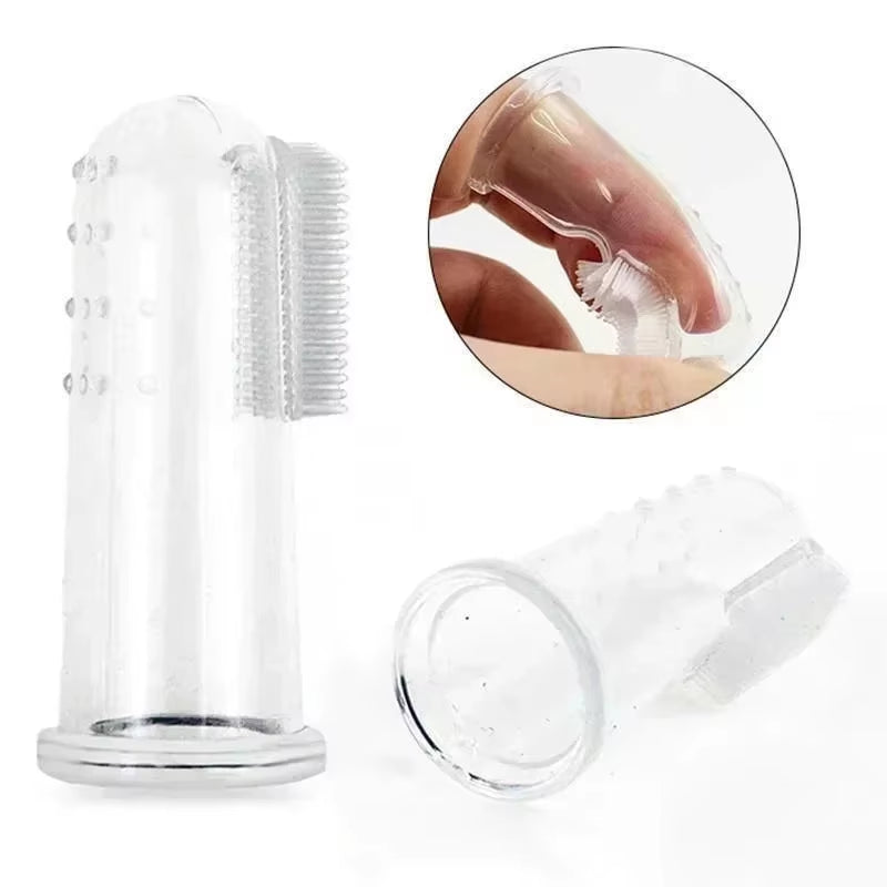 Super Soft Pet Finger Toothbrush Dog Brush Bad Breath Tartar Teeth Care Tool Dog Pet Supplies Cepillo Para Perro