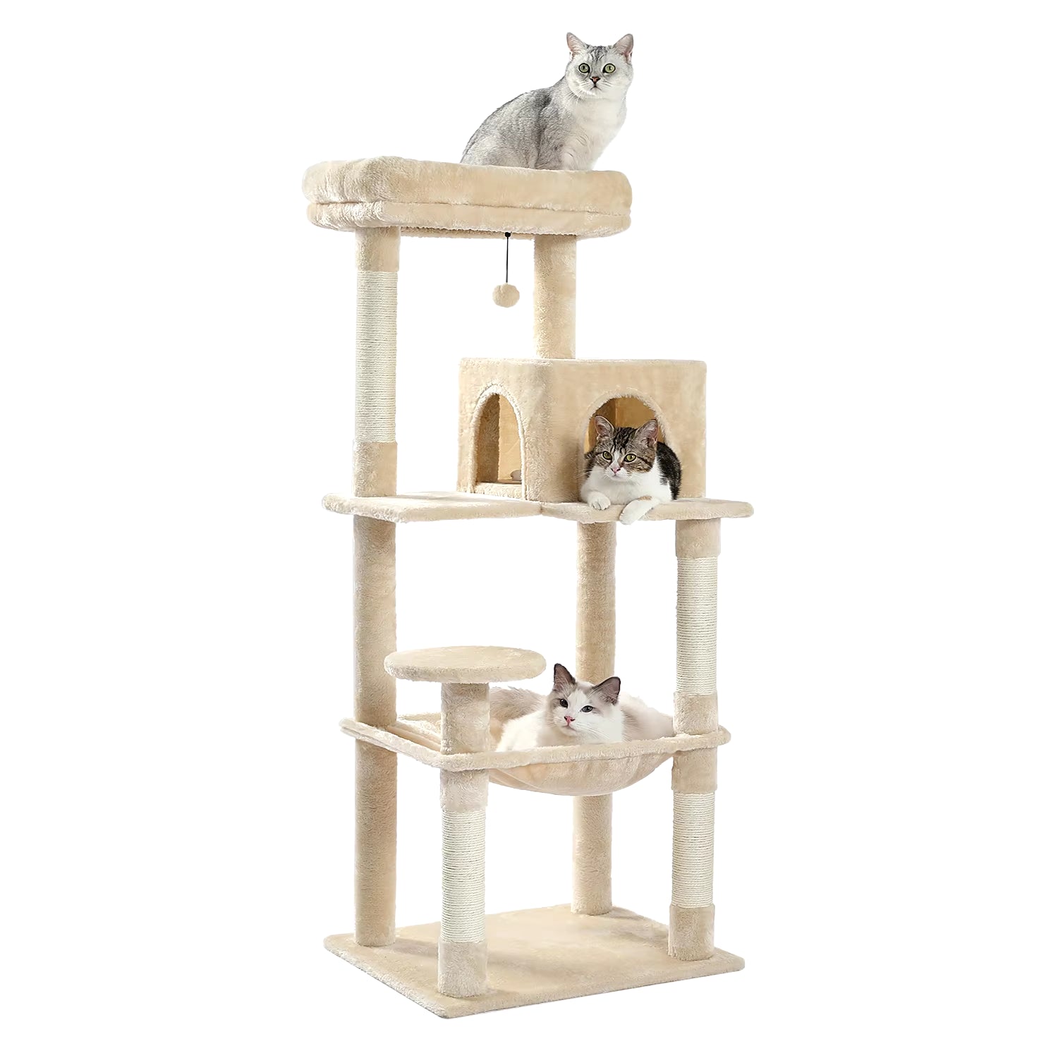 Free Shipping Multi-Level Cat Tree for Cats with Cozy Perches Stable Cat Climbing Frame Cat Scratch Board Toys Cat Furniture