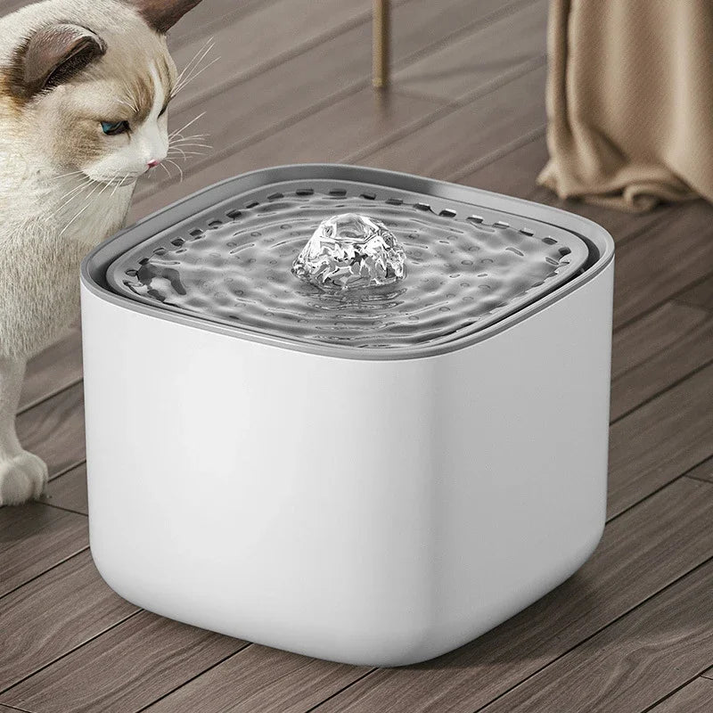 3L Cat Water Fountain Auto Recirculate Filter Large Capacity Filtring Cat Water Drinker USB Electric Mute Cats Water Dispenser