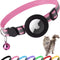 Airtag Cat Collar Breakaway, Reflective Kitten Collar with Apple Air Tag Holder and Bell for Girl Boy Cats, 0.4 Inches