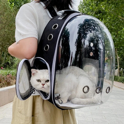 Transparent Cat Carrying Bags Space Breathable Pet Backpack Portable Puppy Dog Backpack Transport Carrier Space Capsule Bag Pets