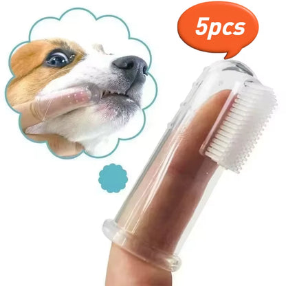 Super Soft Pet Finger Toothbrush Dog Brush Bad Breath Tartar Teeth Care Tool Dog Pet Supplies Cepillo Para Perro