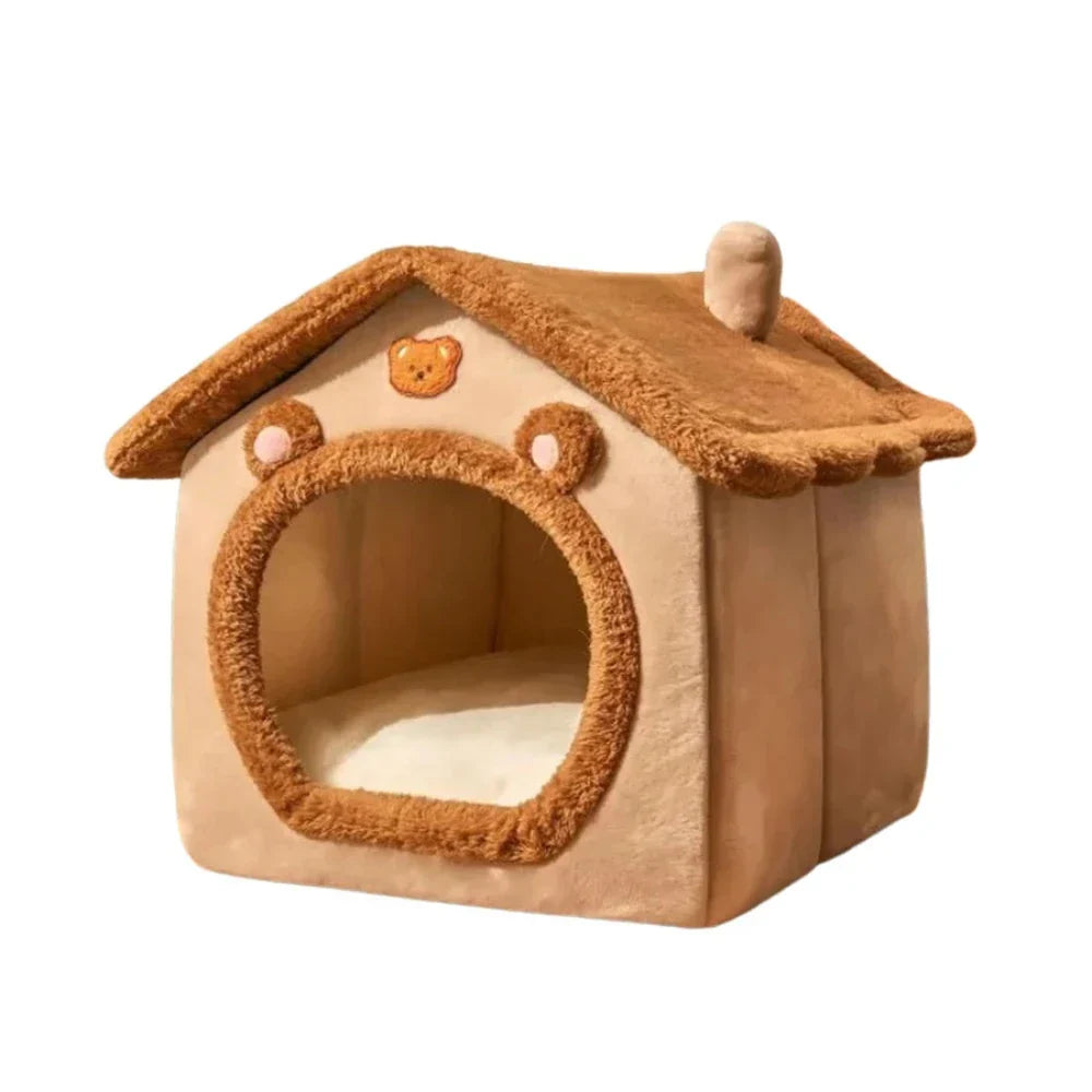 Removable Top Brown Pet House