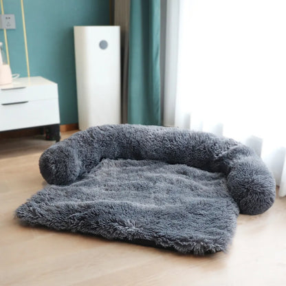 Removable Plush Pet Large Dog Bed Sofa House Mat Kennel Winter Warm Cat Pad Washable Calming Cushion Blanket Cover Nest Car New